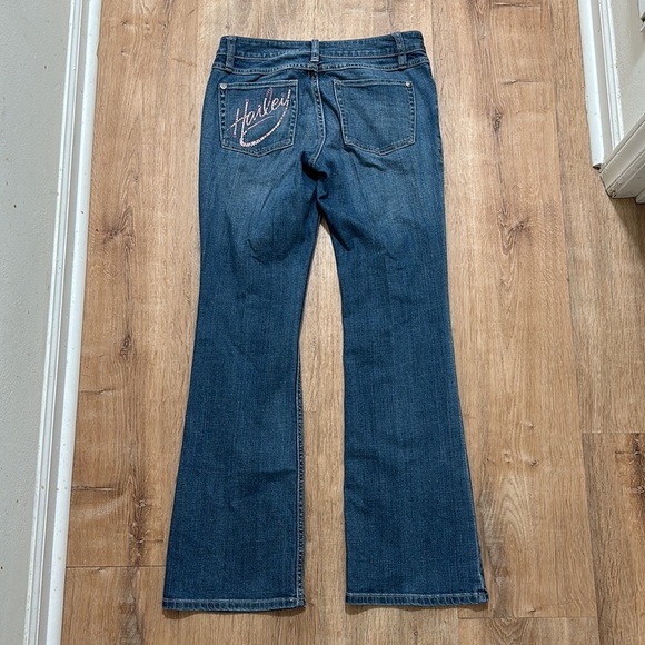 Harley-Davidson Denim - HARLEY-DAVIDSON | Y2K Embroidered Flare Jeans